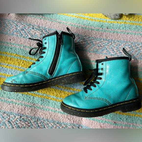 Toddler Doc Martens - Sparkly Teal - Picture 2 of 6